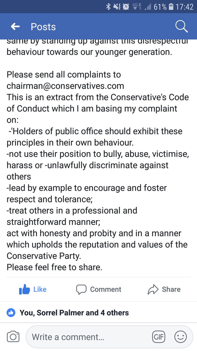 snorgate's tweet photo. @LichfieldLive For people that want to make a complaint to the conservatives in regards to the recent row between @Darcycanfly and Lichield MP Michael Fabricant and his discracful behaviour. This is not about #politics its about #respect https://t.co/ZIlRUID0bp