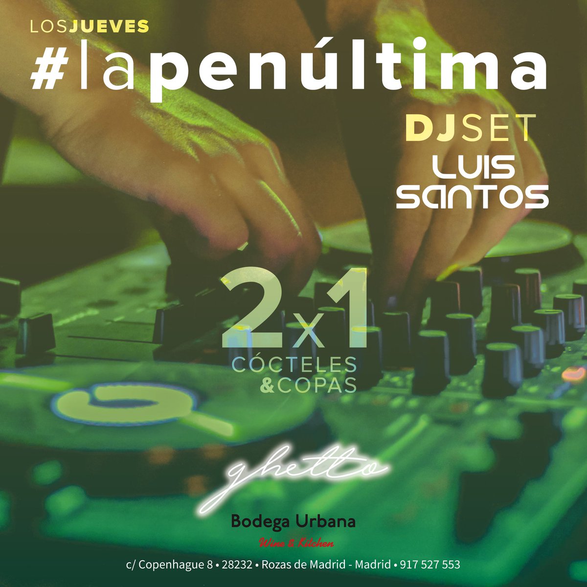 ¡Calentando motoresssss! Este jueves, tienes plan en Bodega Urbana, con el 2x1 acompañado de la mejor música. #adisfrutar #juernes #planazo #2x1 #lasrozas #copas #cenaslargas #europolis #fiesta #dj #party #coctel #mayo