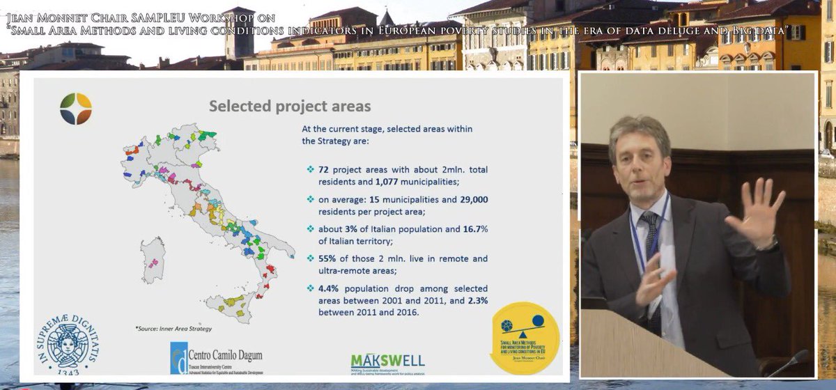 monicaprate's tweet photo. Discussing now: Paolo Prosperini about “Inner Area”
LIVE link: https://t.co/Y2I2ckDNVJ
#SAMPLEU #JeanMonnetChair @Unipisa https://t.co/xjLVU33RuT