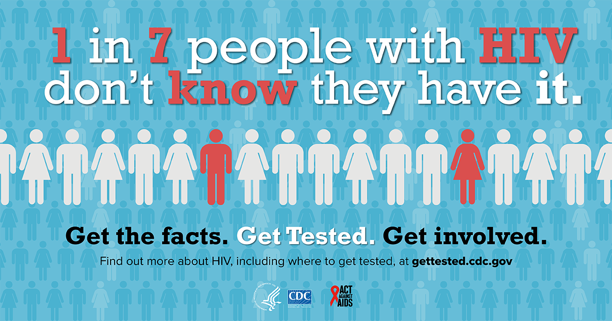 CDC_HIV's tweet photo. CDC recommends everyone ages 13-64 get tested for #HIV at least once as part of routine medical care. https://t.co/lzvfdbibh9