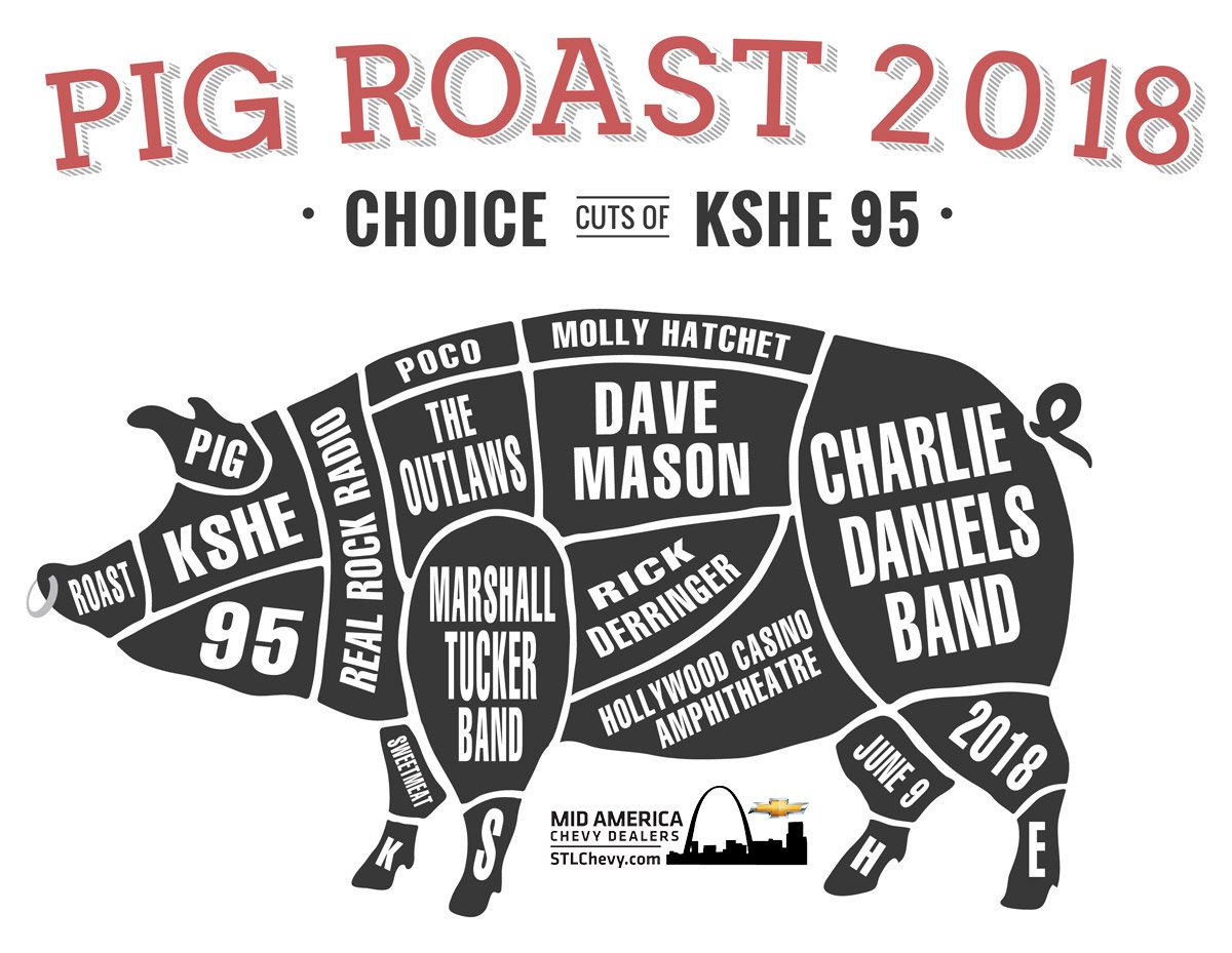 KSHE 95 (@kshe95) on Twitter photo KSHE 95 Pig Roast 2018 w/ <a href="/CharlieDaniels/">Charlie Daniels</a> Band, <a href="/davemasonband/">Dave Mason</a>, <a href="/MarshallTucker/">Marshall Tucker Band</a>, <a href="/OutlawsMusic/">The Outlaws</a>, #Poco, <a href="/rickderringer/">Rick Derringer</a> & <a href="/mollyhatchet/">Molly Hatchet</a> at <a href="/HollywoodAmpSTL/">Hollywood Casino Amphitheater</a> on Sat., June 9th! Tickets are on sale NOW & you can get lawn tickets for just $19.95 --> bit.ly/2GbFrKm KSHE 95 Pig Roast 2018 w/ <a href="/CharlieDaniels/">Charlie Daniels</a> Band, <a href="/davemasonband/">Dave Mason</a>, <a href="/MarshallTucker/">Marshall Tucker Band</a>, <a href="/OutlawsMusic/">The Outlaws</a>, #Poco, <a href="/rickderringer/">Rick Derringer</a> & <a href="/mollyhatchet/">Molly Hatchet</a> at <a href="/HollywoodAmpSTL/">Hollywood Casino Amphitheater</a> on Sat., June 9th! Tickets are on sale NOW & you can get lawn tickets for just $19.95 --> bit.ly/2GbFrKm