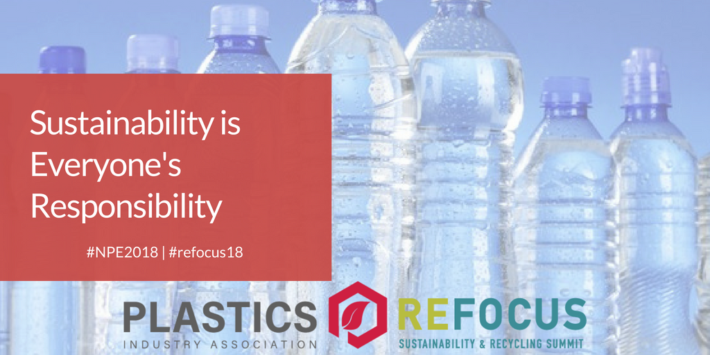 PLASTICS_US's tweet photo. Discover the newest machinery, innovative materials and technology solutions to take your green goals from aspirational to operational. Find the full schedule for the 2018 Re|focus Sustainability & Recycling Summit here: https://t.co/A5OrBmUmLx
#NPE2018 #refocus18 https://t.co/4zNzepBJ7M