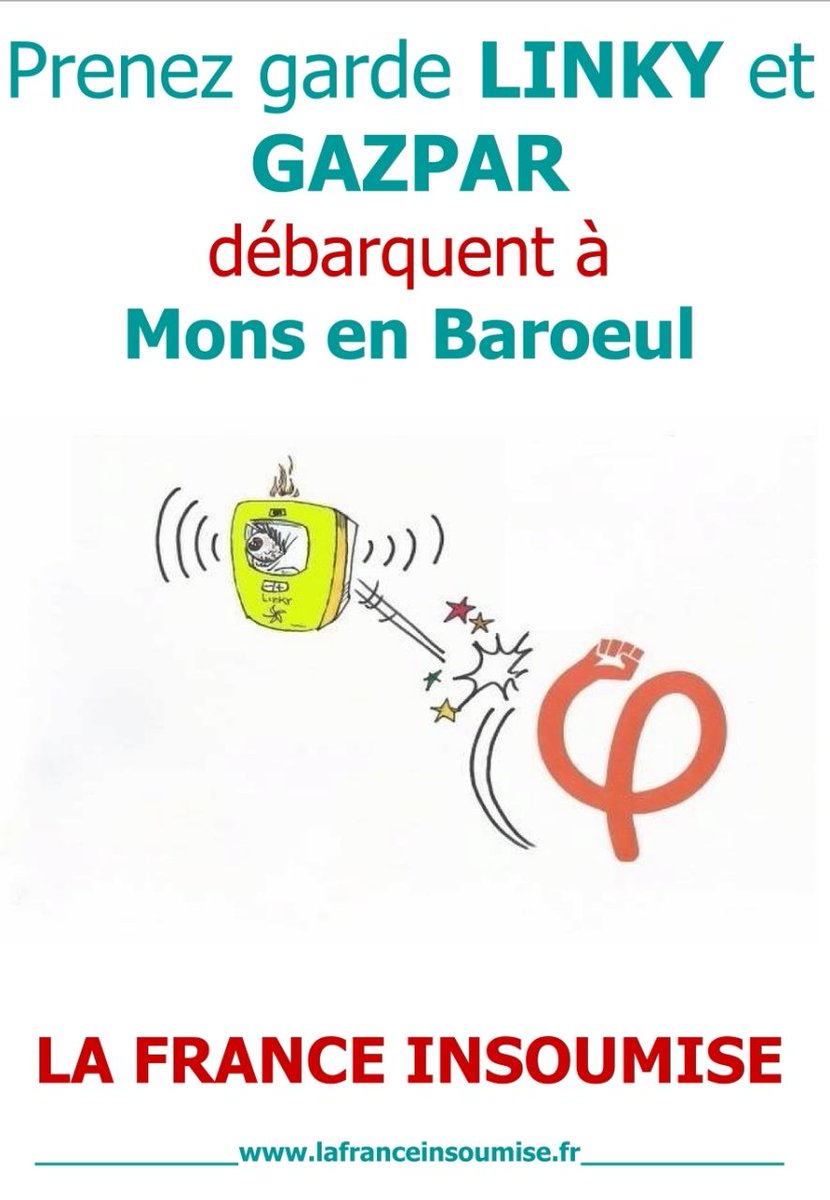 JulienPoix's tweet photo. La @FranceInsoumise de #MonsEnBaroeul organise une réunion sur les compteurs #Linky et #Gazpar le 16 mai. Venez nombreuses et nombreux! #StopLinky @Lille_insoumise @JeunesFILille https://t.co/vhwUzItI6M