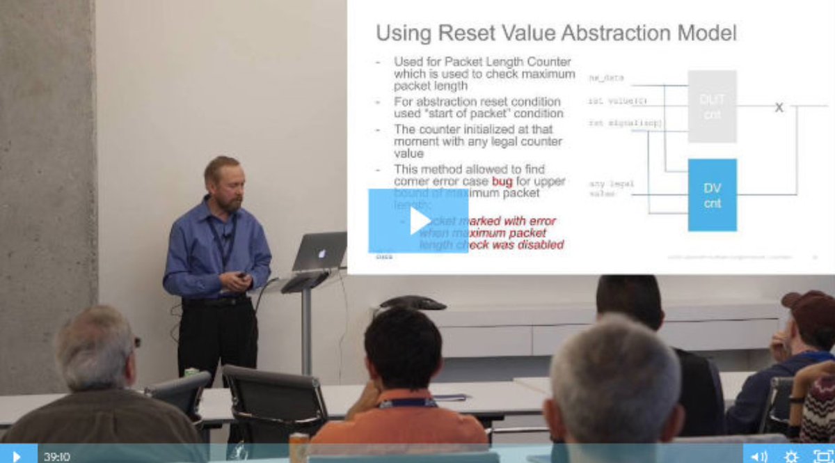 OskiTech's tweet photo. Anatoli Sokhatski from @Cisco relays his team's experience with formal sign-off and how @OskiTech Formal expertise and methodology were key to their success.  Story on SemiWiki https://t.co/1LNQjTlVhb
Video: https://t.co/wML8G3VD8h https://t.co/7sBi4D8ljL