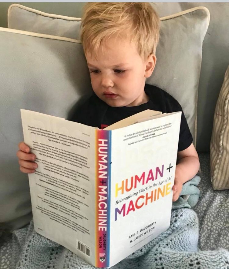 hjameswilson's tweet photo. Almost done, then it’s nap time. More than two-thirds of children will work in jobs that don’t yet exist. So happy my nephew is getting a head start thinking about the skills he’ll need for the Age of #AI. #HplusM @pauldaugh https://t.co/ZDbM7P3l5B