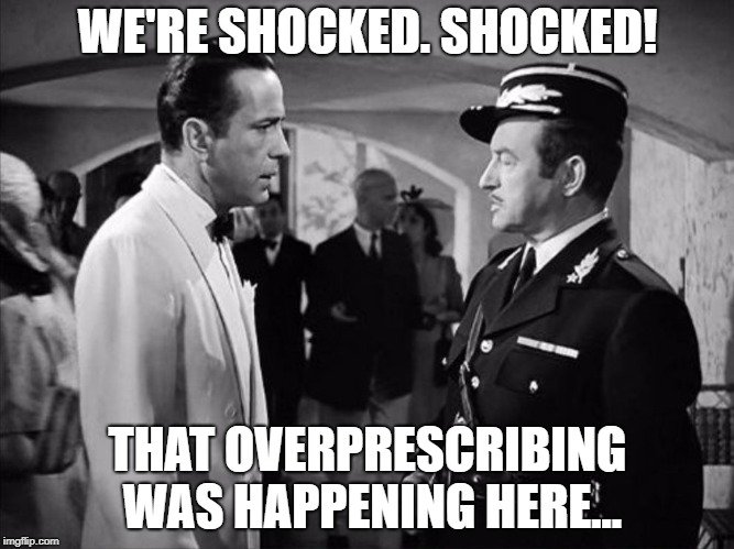 "Opioid distributors blame pharmacies, docs for crisis" politico.com/story/2018/05/…