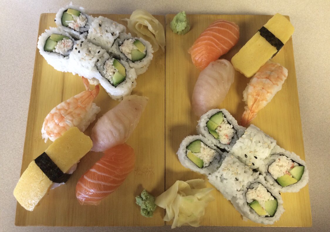 It’s Tsuki Tuesday! Come and enjoy all these deliciousness #10%off #medicinehat #sushi