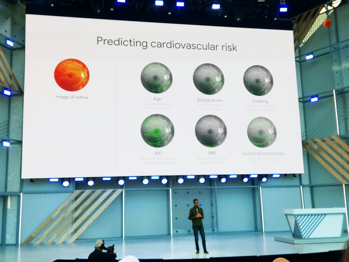 panda_minerva's tweet photo. Sundar Pichai At #io18 talks about importance of  #AI IN #Healthcare and #Accessbility https://t.co/gWJJ8fDBhK