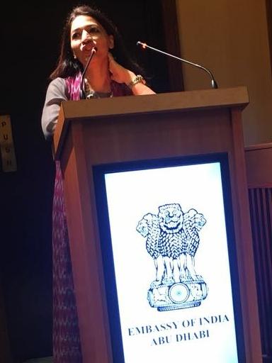 YasminKidwai's tweet photo. Proud to have presented our documentary No Problem! 6 months with the Barefoot Gramdmammas at the Indian embassy in Abu Dhabi. Almost a full circle with a film that started its journey with @navdeepsuri in @IndianDiplomacy n has won hearts throughout d world https://t.co/29k8qR19r8