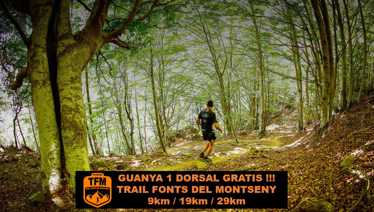 esportistesCAT's tweet photo. Fes RT, segueix-nos i entraràs al #SORTEIG de 1 DORSAL GRATIS per la TRAIL FONTS DEL MONTSENY @TrailMontseny 

Digues si vols córrer 9km, 19kmo 29km! https://t.co/J4xL7yWcip