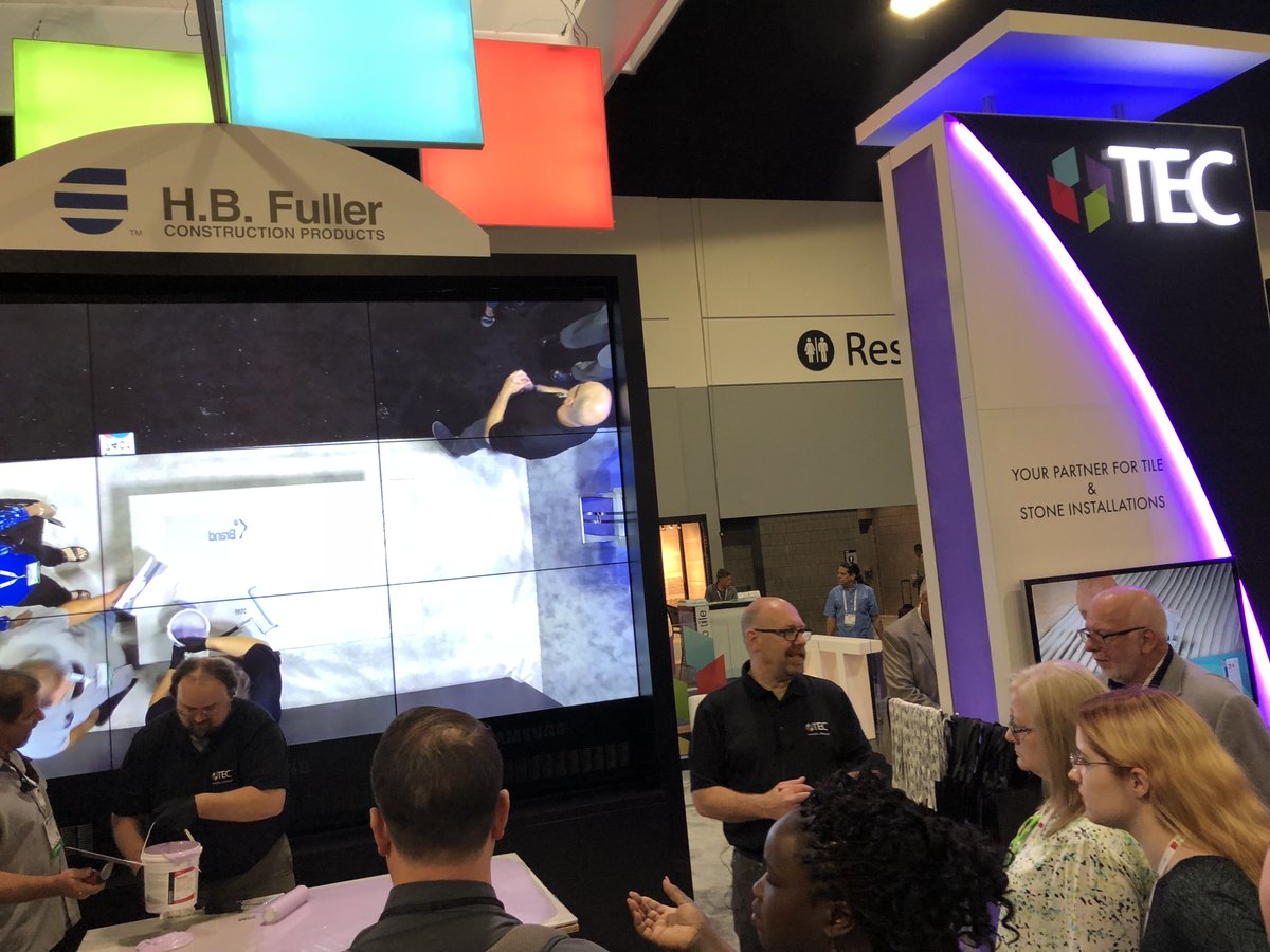 InstallwithTEC's tweet photo. Live demos @Coverings TEC® Booth #7401 happening at 3:00 and 4:30 p.m. Attend the demo and enter to win $50 promo card from Best Buy! Full demo schedule: https://t.co/XxZhloViN1 https://t.co/MCR1p1uPeQ