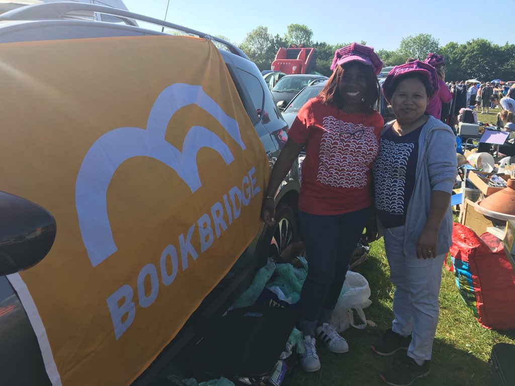 BookbridgeUK's tweet photo. We had a great time yesterday raising funds for more books to send away to our learning centres! https://t.co/uAscAuZJAz