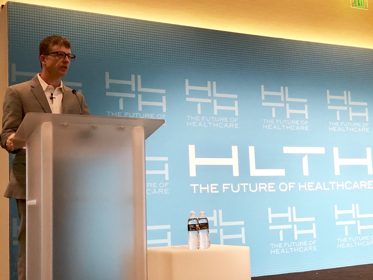 AMRayEsq's tweet photo. Great to hear Seattle-based  @healthslate’s @dansheeran announcing a new platform enabling diabetes patients to improve their self care at #HLTH2018 https://t.co/jYg3aSZFSd