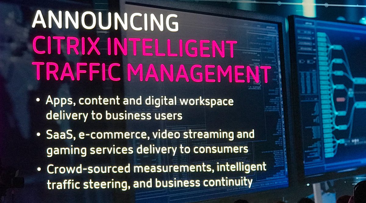 VDIHacker's tweet image. #CitrixNetworking has released three things today.  Cloud App Control, SD-WAN for MSPs and Citrix Intelligent Traffic Management #CitrixSynergy