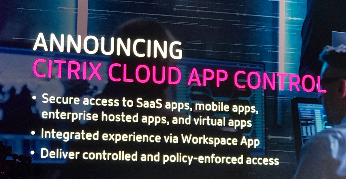 VDIHacker's tweet image. #CitrixNetworking has released three things today.  Cloud App Control, SD-WAN for MSPs and Citrix Intelligent Traffic Management #CitrixSynergy