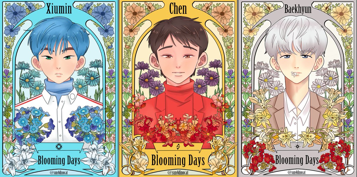 sun4dinocat's tweet photo. CBX Blooming Days (complete version)

#exofanart #EXO_CBX #fanbook #BloomingDays #Chen #Baekhyun #Xiumin https://t.co/XiQL0D53nu