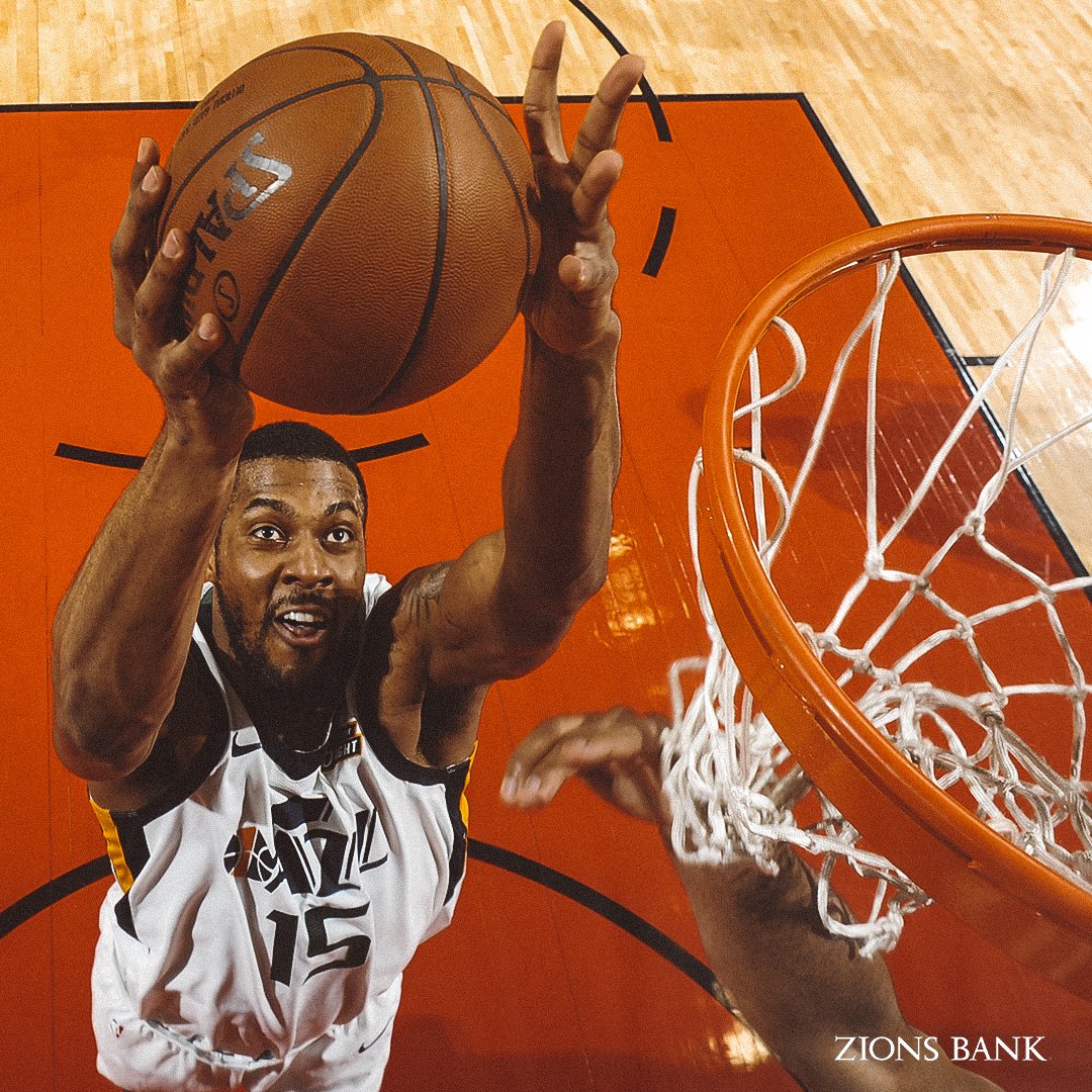 Game 5: #HOUatUTA 📺: @NBAonTNT  📱: on.nba.com/2p9fntt     📻: @1280sports ⏰: 6:00PM MT 🎽: Association #TakeNote https://t.co/sKOXKHtjZG