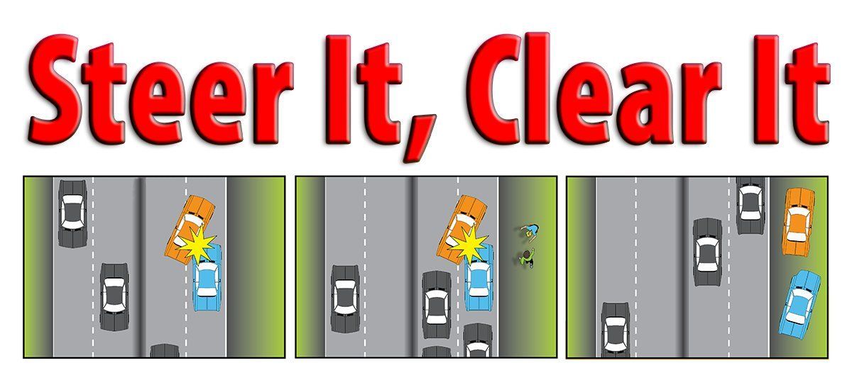 WisDOTsouthwest's tweet image. #TuesdayTip: If you are in a crash and there are no injuries and the vehicle is operable, move it out of traffic to a safe spot to check damage and exchange information. #SteerItClearIt
