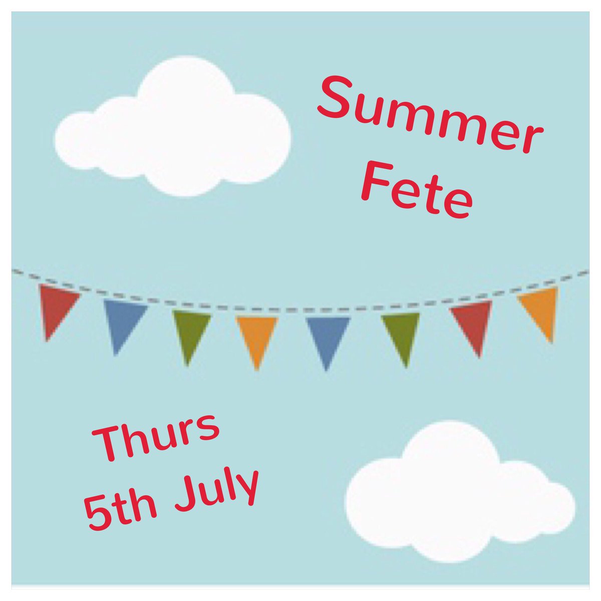 We are starting to make plans for our Summer Fete! 🌞 Here’s the date for your diaries.....more info coming soon 👍🏻