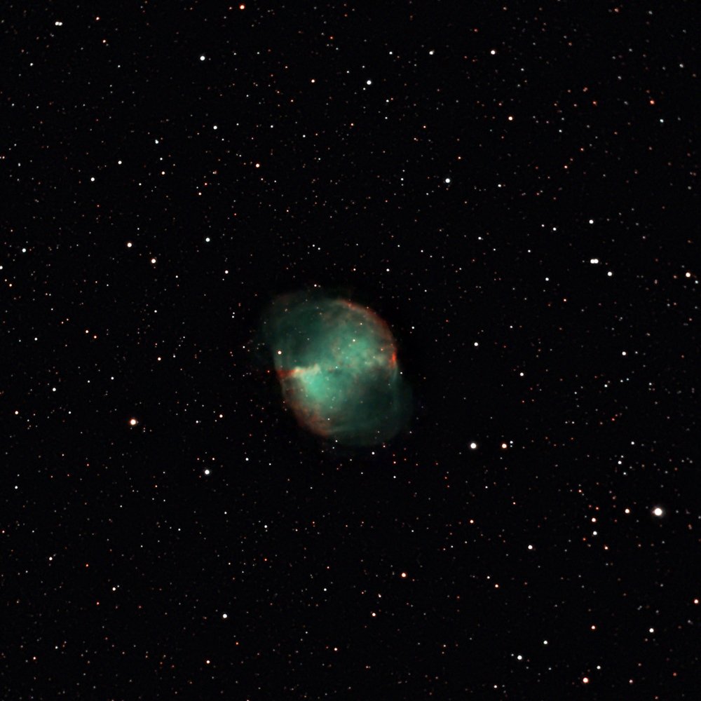 Ring Nebula (M 57) &amp; Dumbbell Nebula (M 27). May 6-8, 2018, St. Petersburg, Russia.  
#astrophotography #universe #ringnebula #dumbbellnebula #astronomy #astrophoto #m27 #m57 #messier27 #messier57 #астрофотография #астрономия