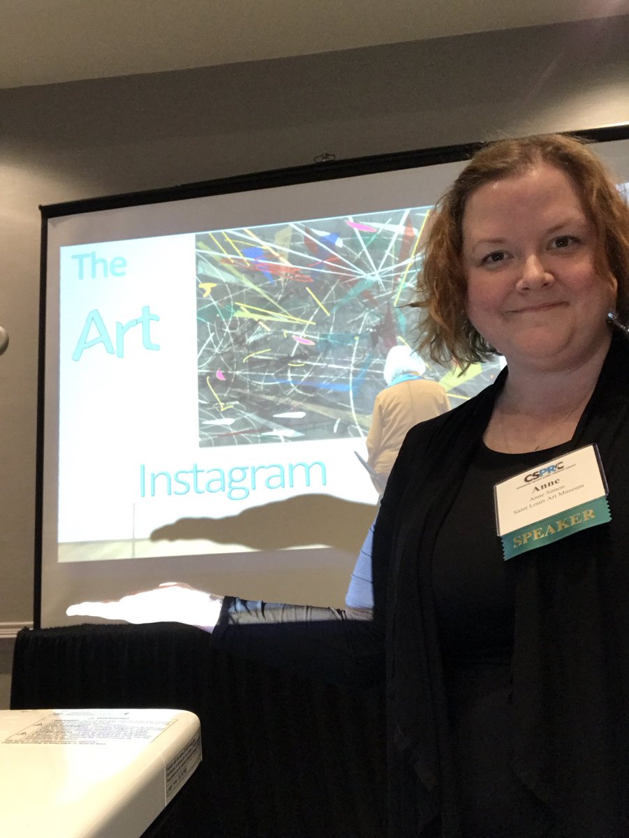 theannesimon's tweet photo. Getting ready for my first conference presentation at #CSPRCspectrum! Join me in Salon C for The Art of Instagram! #stlartmuseum https://t.co/1NlMbu314N