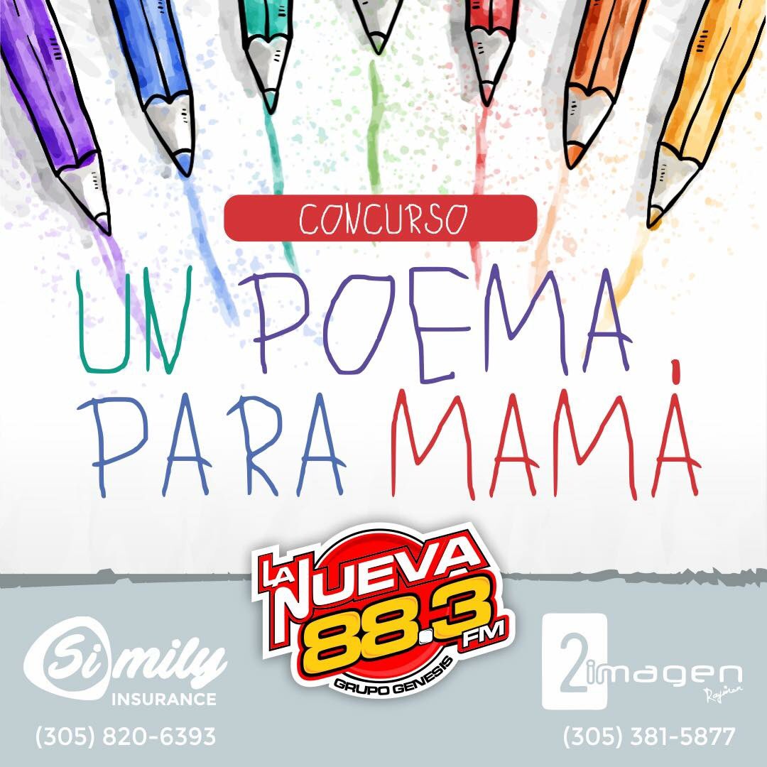 Bless883FM's tweet photo. Celebra el día de las Madres con La Nueva📻 😃 envía un poema de tu creación a 📧concurso@lanueva883.com y le podrías regalar a tu mamá ❤️una canasta con tratamientos de bellezas, velas, cremas y una gift card #LaNueva883 #20AñosSiempreContigo #DiaDeLasMadres #mamá #concursos https://t.co/rQ2GI9yfgE