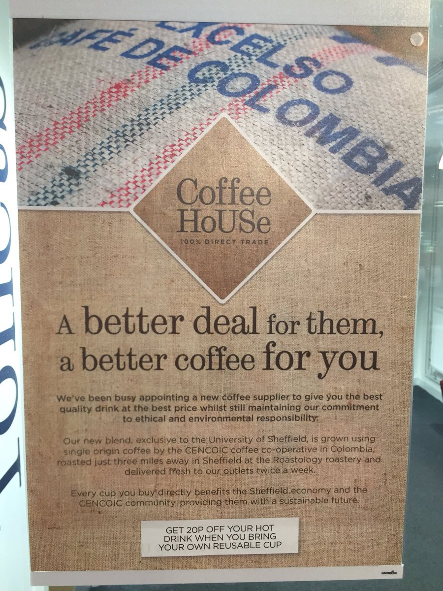 PuraPanela's tweet photo. It is great to see this @sheffielduni @GeniUSSheffield today. #Colombian #coffee 100% #DirecTrade for all of us in #Sheffield https://t.co/P7tw622WpQ