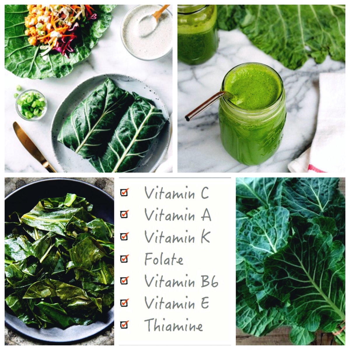 TyentUSA's tweet photo. #Alkaline #vegetable of the week: #Collards.
Bake it, roast it, juice it, this amazing leafy green is a great way to detox the body, strengthen our bones, boost digestion and also helps improve our mood. :)
#healthy #moodbooster #helpsdigestion #antiaging #detox https://t.co/wbQzNhGu7r