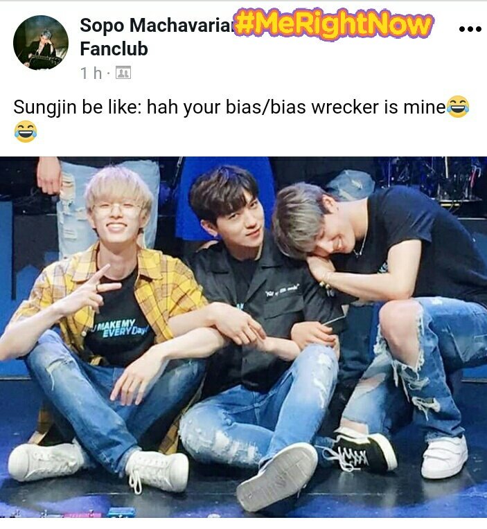 Day6_Bquilla's tweet photo. Hahahahaha 
-재이🎸
Cr. To the @ in the pic 

#DAY6 #데이식스 #영케이 #영현 #강영현 #성진 #도운 #원필 #제이 #제이형 #kpop #wonpil #dowoon #sungjin #jae #brian #youngk https://t.co/RI67evcJRk