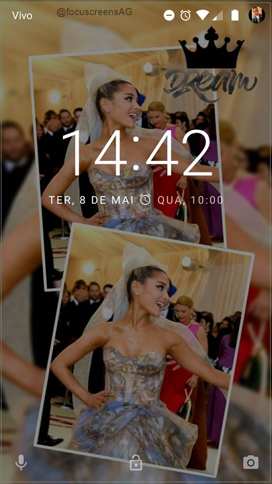 focuscreensAG's tweet photo. ✿ Lockscreen Ariana Grande! ✿ 

➵ RT, se você quer esta lock. (mandarei na sua DM)
➵ FAV, se gostou

#MetGala2018 https://t.co/53EDFx8tQ4
