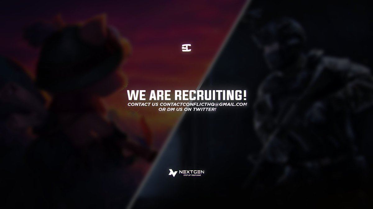 ExciteJK's tweet photo. @ConflictSquad are recruiting!!

We are looking for one more player for our PC Fortnite team. 

If you are interested, DM me or @ConflictSquad. https://t.co/F0rCEARTC8