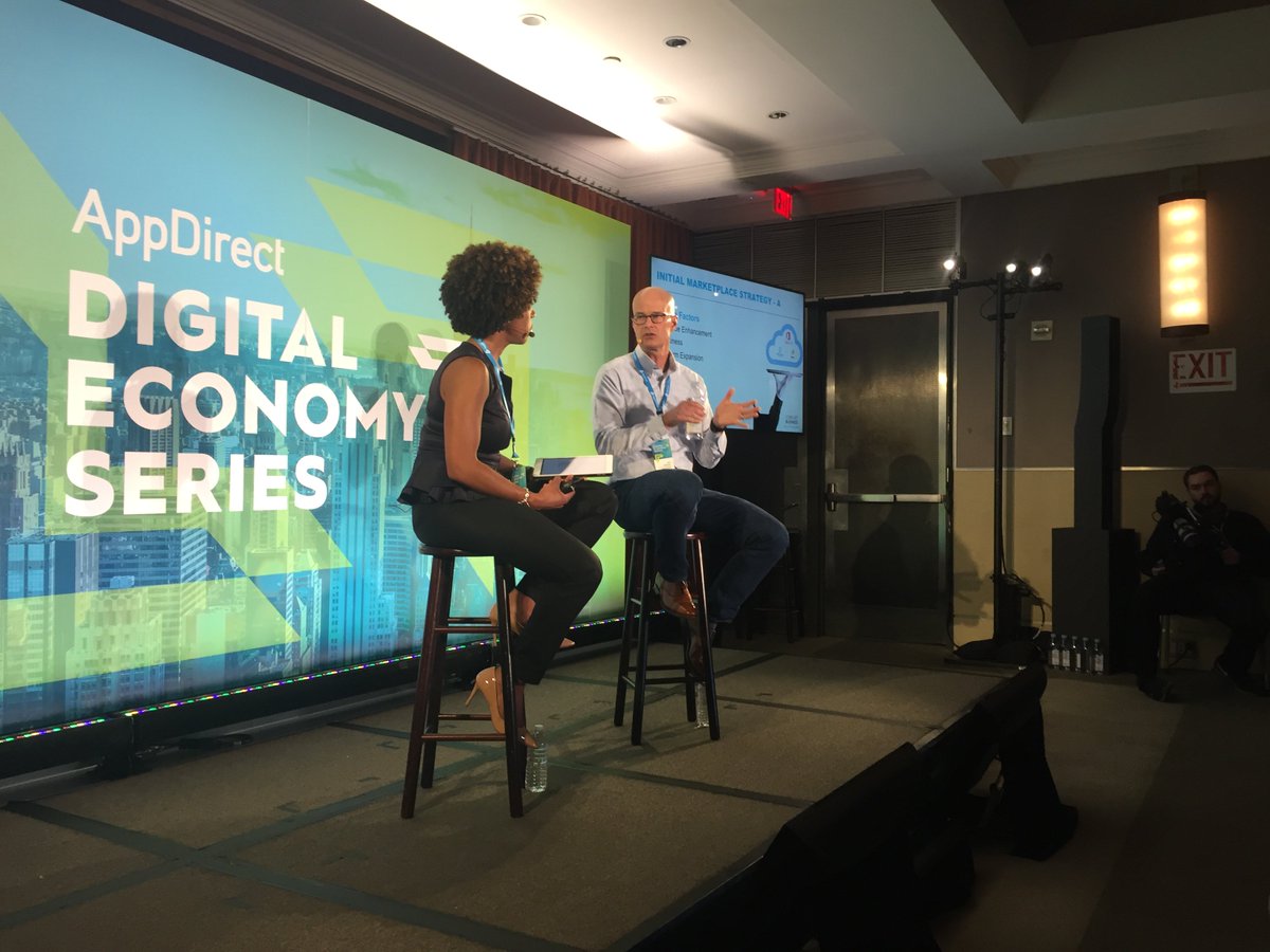 AppDirect's tweet photo. Great advice from John Guillaume, Comcast Business on cloud marketplace strategy - "Target smaller customers with self-serve solutions, create a complete experience for larger volume customers, follow up customer communications &amp; create simple to sell bundles." #AppDirectDES https://t.co/tkDXkRwNK8