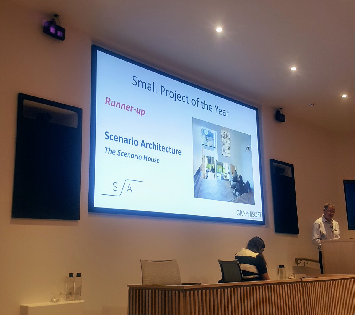 AndrewEdward_'s tweet photo. @ScenarioArch runner-up small project of the year at the @GRAPHISOFT @ARCHICAD user conference #AUC18 #2ndaintbad https://t.co/RwQyPCOe9N