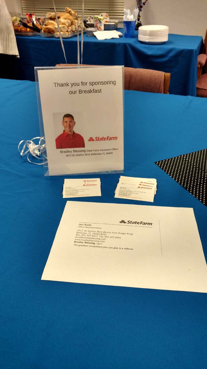 BMSPantherPride's tweet photo. Thank you Bradley Blessing-State Farm for providing breakfast for our teachers! We appreciate you! https://t.co/05bZPuoOeU