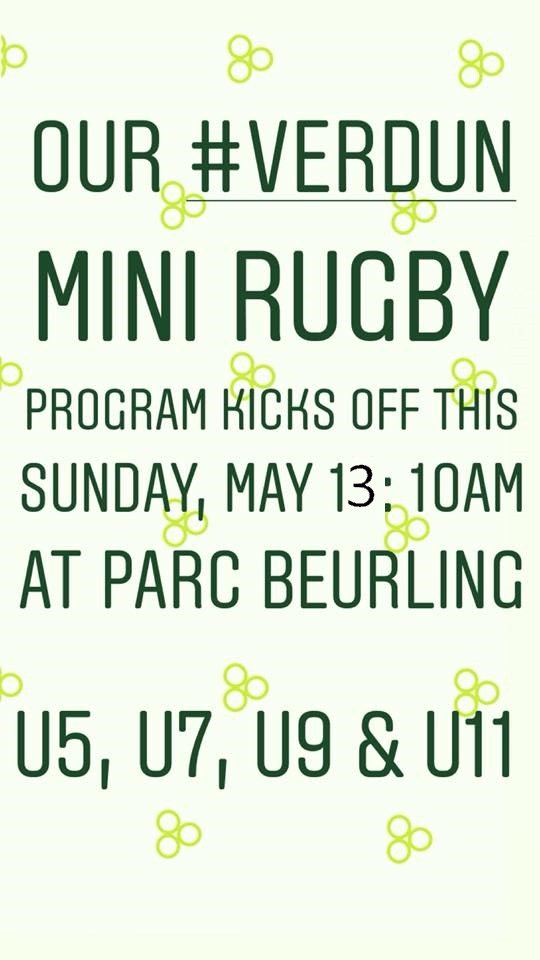 Montrealirish's tweet photo. Verdun Mini's are starting outdoor sessions Sunday May 13 https://t.co/u4FYyKjTBC https://t.co/hNrdJKgcaS