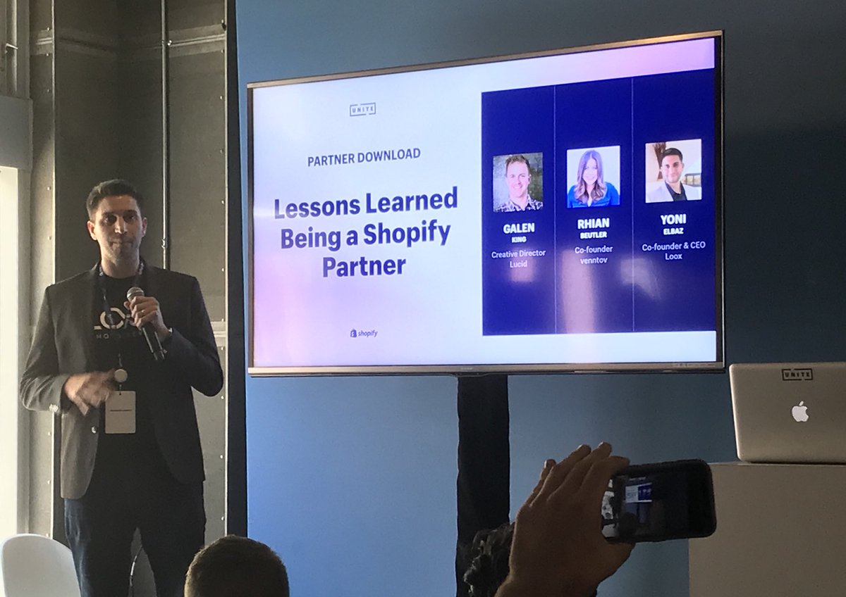 fuelmade's tweet photo. “Your best source of information is from your customers. Ask them.” Yoni Elbaz, CEO at Loox #ShopifyUnite #popuptalks https://t.co/qJNAejMmHV