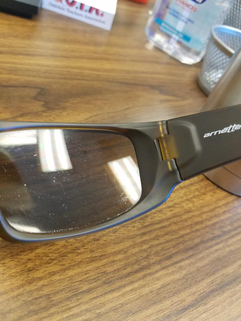 DaRealMrSchmitt's tweet photo. @Arnette bubbling lenses. Any suggestions or help you can give? https://t.co/exrmi3SyCc