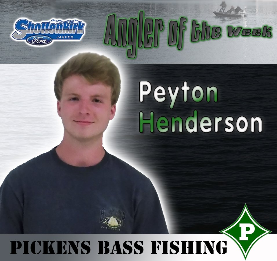 Congratulations to Peyton Henderson for being <a href="/ShottenkirkFord/">Shottenkirk Ford</a> <a href="/pickensbass/">Pickens Bass Fishing</a>  Angler of the Week!  #fishing