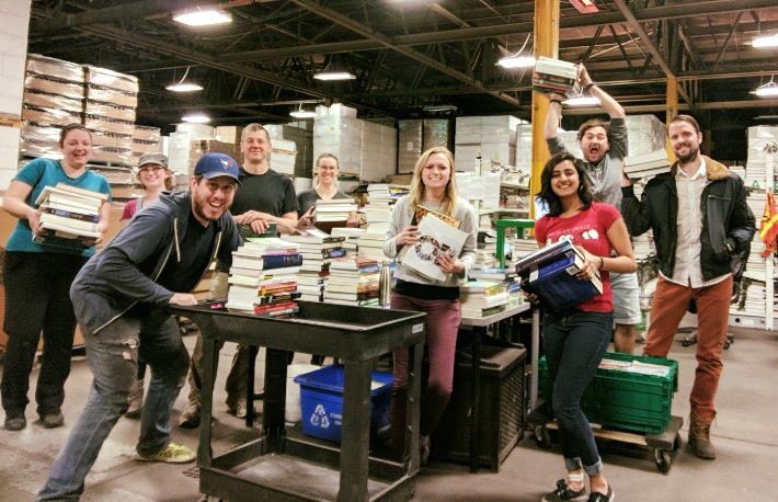 Our team is hard at work processing all of those textbook collections the last few weeks. 📚📚📚

Thanks again for all of your continued support! 💚#mondayfunday #booksonbooks