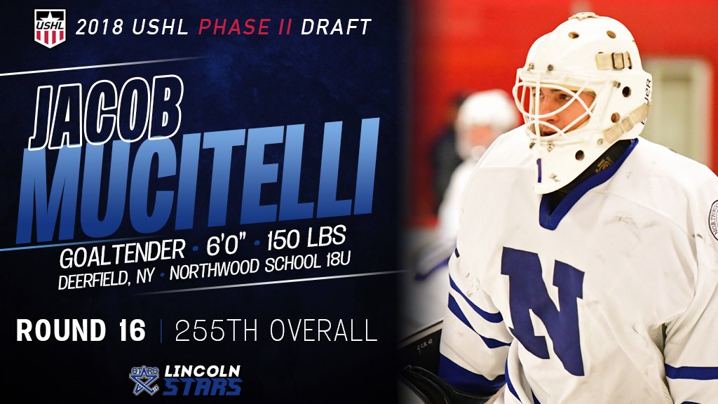With the 255th overall pick in Phase II of the 2018 #USHLDraft, the Stars select goaltender Jacob Mucitelli, Northwood School 18U.

Welcome to #StarsNation!