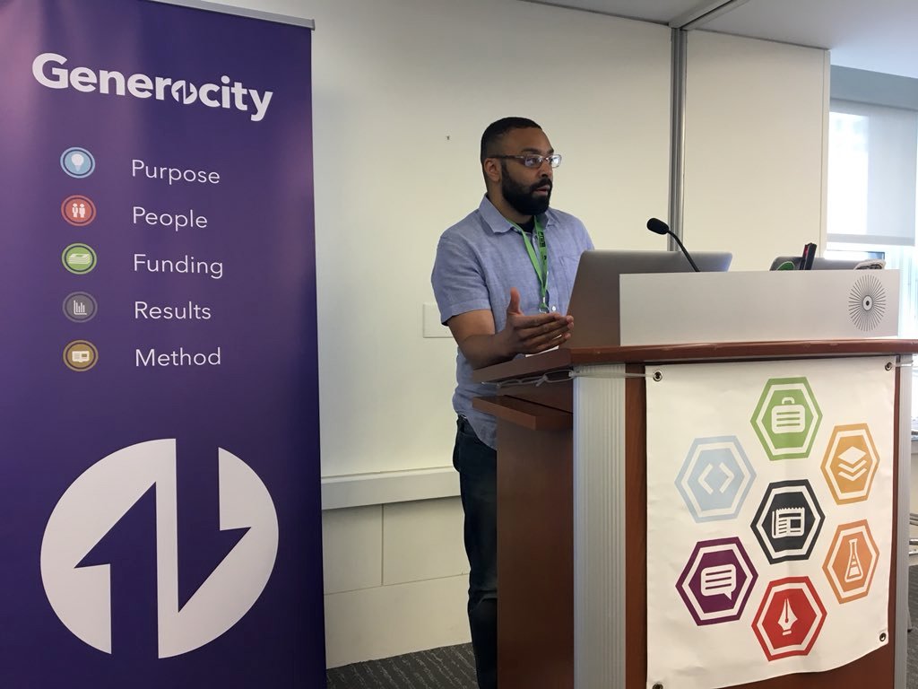 Generocity's tweet photo. One way to increase diversity in tech means “locating mentors and instructors that look like our children” — and other takeaways from the Impact room at #intro18 #PTW18 https://t.co/xA3lFeF9oC https://t.co/PFBMeaUbnN