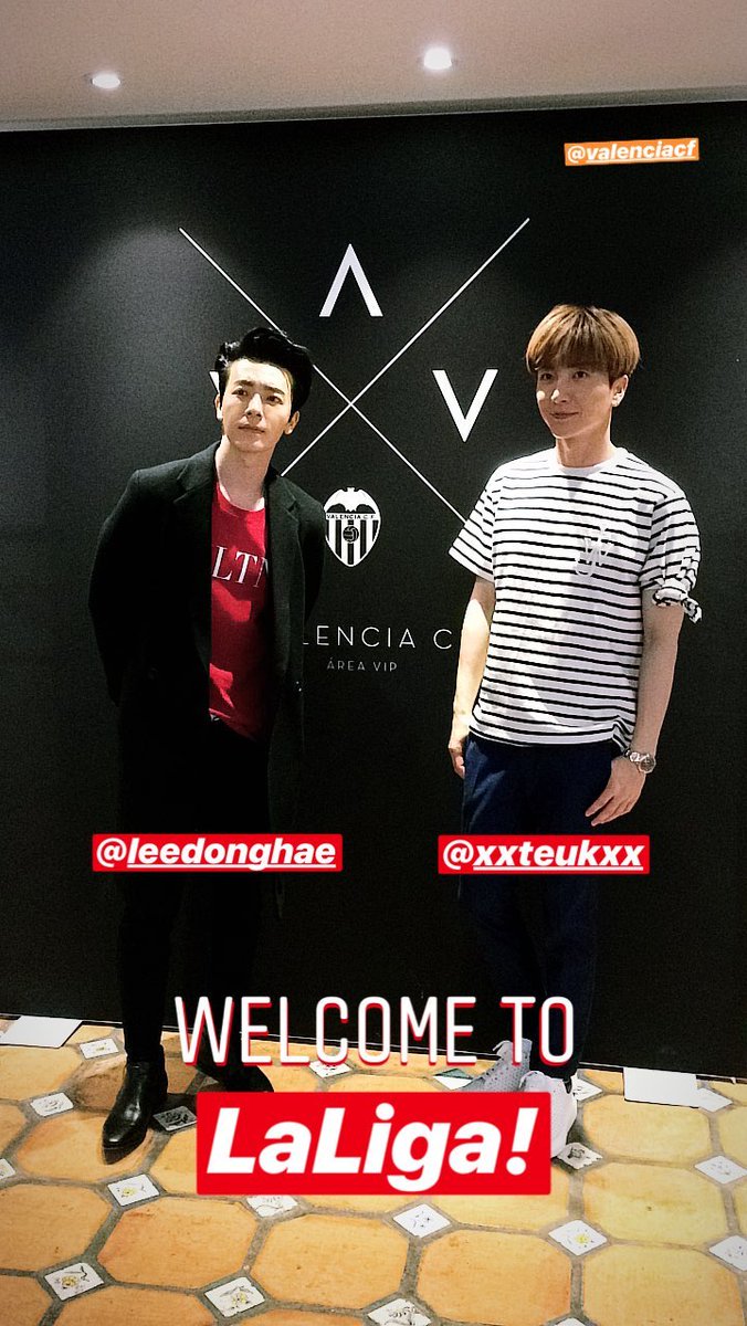 LakaPJS's tweet photo. [SJ] 180505-07 LaLiga Instagram Updates with Leeteuk and Donghae [4P + Video] https://t.co/o4GqjD1Vv5 https://t.co/ryrxfgmsEF
