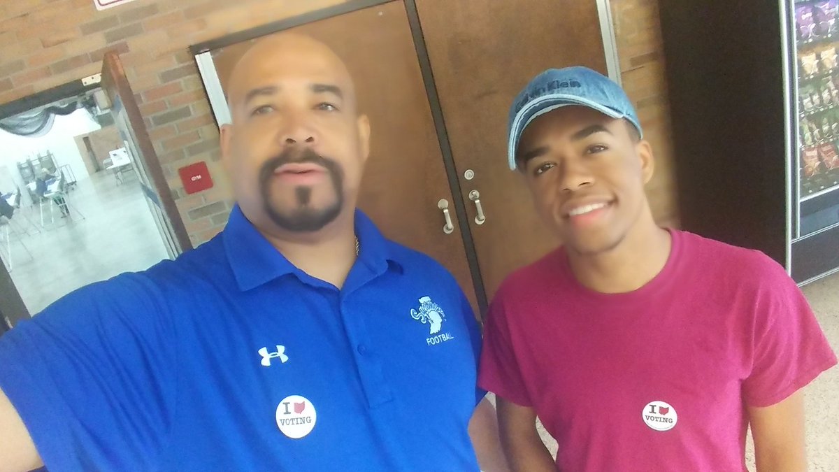 juandantejones's tweet photo. Started the day off right with my middle son, Jordan DuVall Jones, and I exercising our right to vote! As my dad did with me when I turned 18, I think this is an important right that we need to continue to pass on to our offspring!
#IVoted https://t.co/ttu0IUE3XA