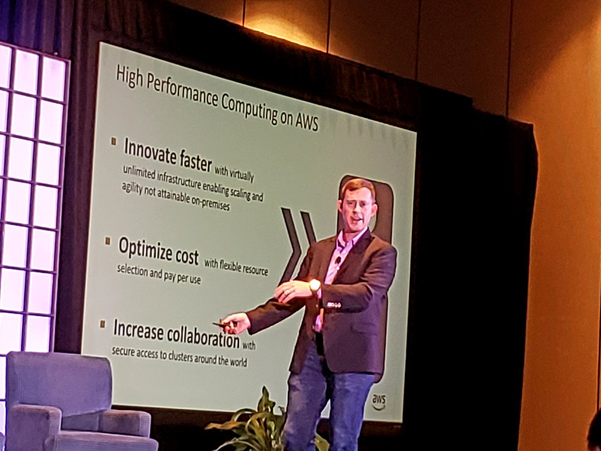 alex_woodie's tweet image. AWS offers virtually unlimited capacity for #HPC workloads Ian Colle, GM of HPC and Batch at @AWS, says at #AdvScaleForum, but it&apos;s the ability  to innovate that matters most