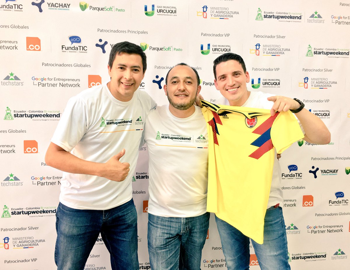 gelbermoran's tweet photo. @fespinolaprieto y @oscarsotof fueron los encargados de liderar las 54horas de fomento al #Emprendimiento 🚀en #SWBinacional #EcuadorColombia 

🙏Gracias muchachos por la energía, el talento y la pasión q le colocaron a cada momento

Gracias x transformar la vida de +120 personas https://t.co/MNWGka2HTG