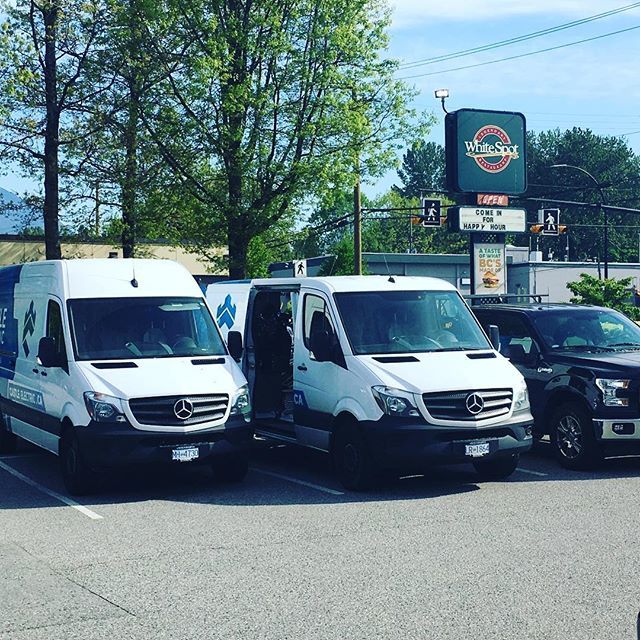 Some of the company vehicles parked for a quick team meeting/breakfast, and cleaning of the fleet. It’s amazing how much stuff you can accumulate 😒. #storage #needstoragespace #vans #castleelectric #meeting #cleaning #electrical #electrician #whitesp… ift.tt/2ImbVq3