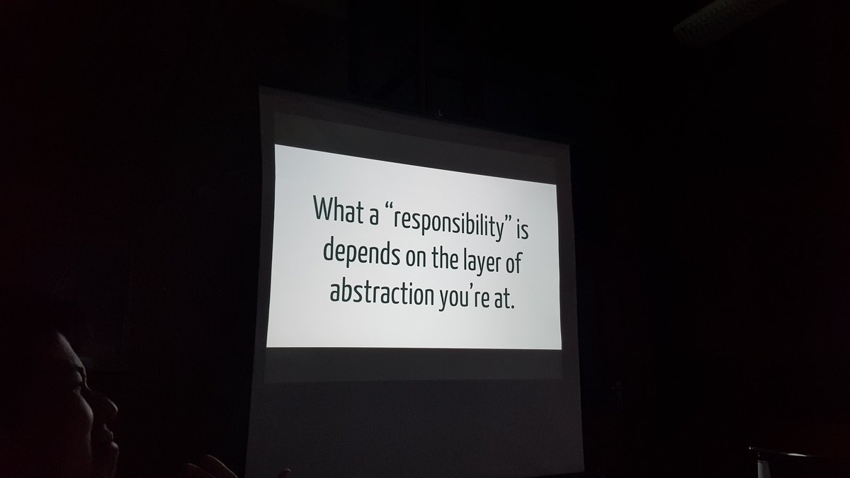 laravel berlin (@laravelberlin) on Twitter photo arco Petersen <a href="/ocrampete16/">Marco Petersen</a>
What a "responsibility" is depends on the layer of abstraction you are at.
#Laravel #Berlin <a href="/laravelberlin/">laravel berlin</a> #laravelberlin arco Petersen <a href="/ocrampete16/">Marco Petersen</a>
What a "responsibility" is depends on the layer of abstraction you are at.
#Laravel #Berlin <a href="/laravelberlin/">laravel berlin</a> #laravelberlin