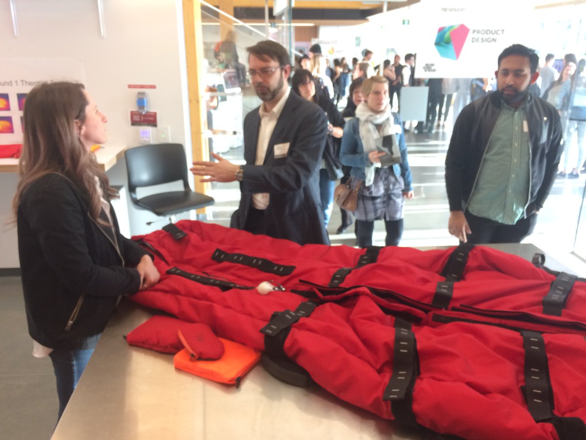 FairburnS's tweet photo. The #polarburrito #designforextremes - a passive rewarding project involving the amazing @SusanREaton_Geo and the @sednaepic seawomen - will be on exhibition at the @bctechsummit drop by, #getwarm and say hi. #productdesign @WilsonDesignKPU https://t.co/CKuPaUmYLY