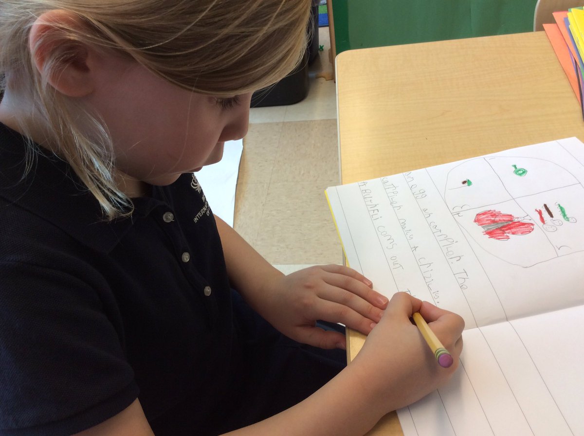 BISCLPReception's tweet photo. The #BrilliantBadgers have been applying their new understanding of life cycles to their independent writing! WOW! @The_IEYC #thebrilliantbugball #writingforapurpose #BeAmbitiousNAE ##BISCLPReception https://t.co/EltBmQcmZu