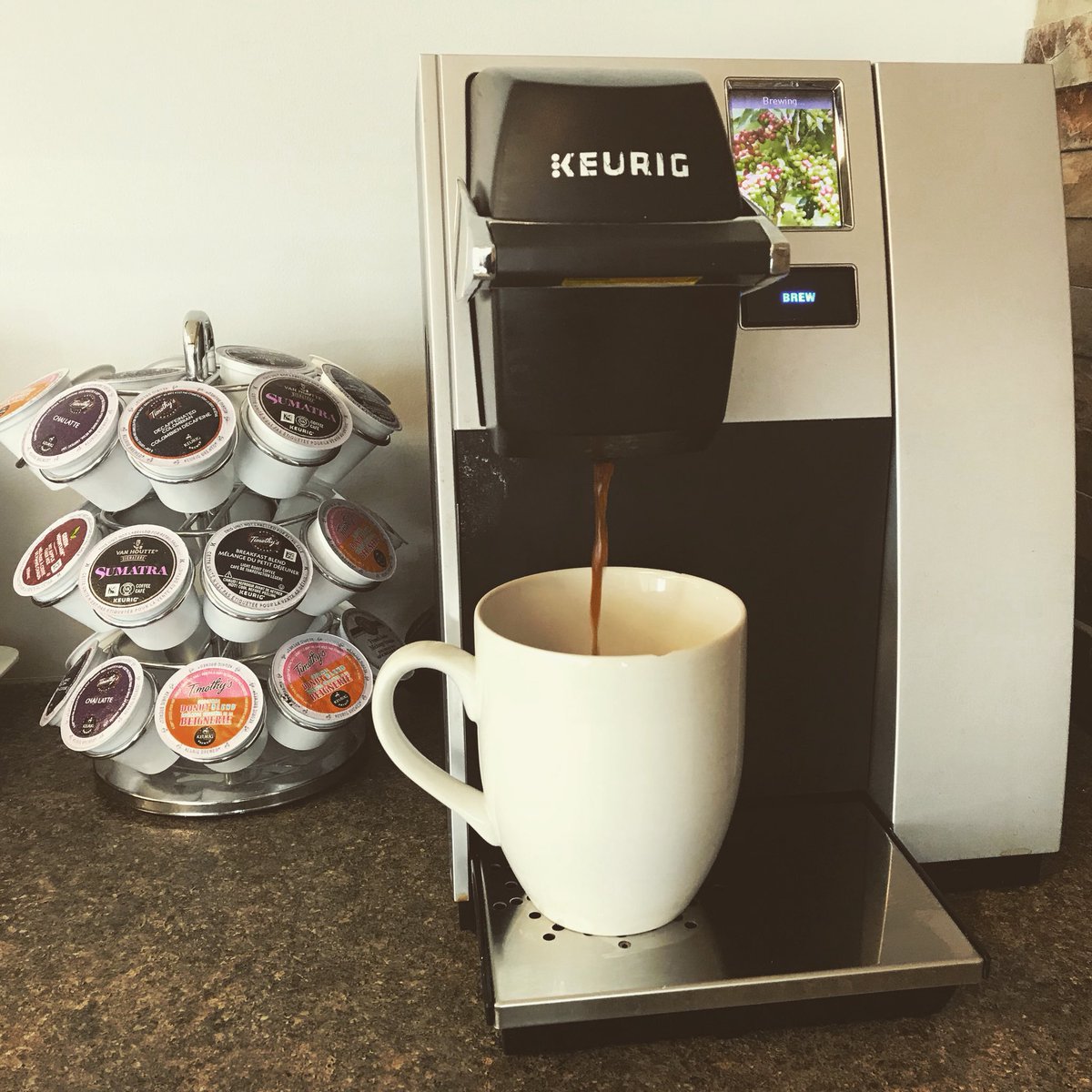 The coffee is always on at our office! You can choose from a variety of flavours to enjoy before, during, or after your appointment.